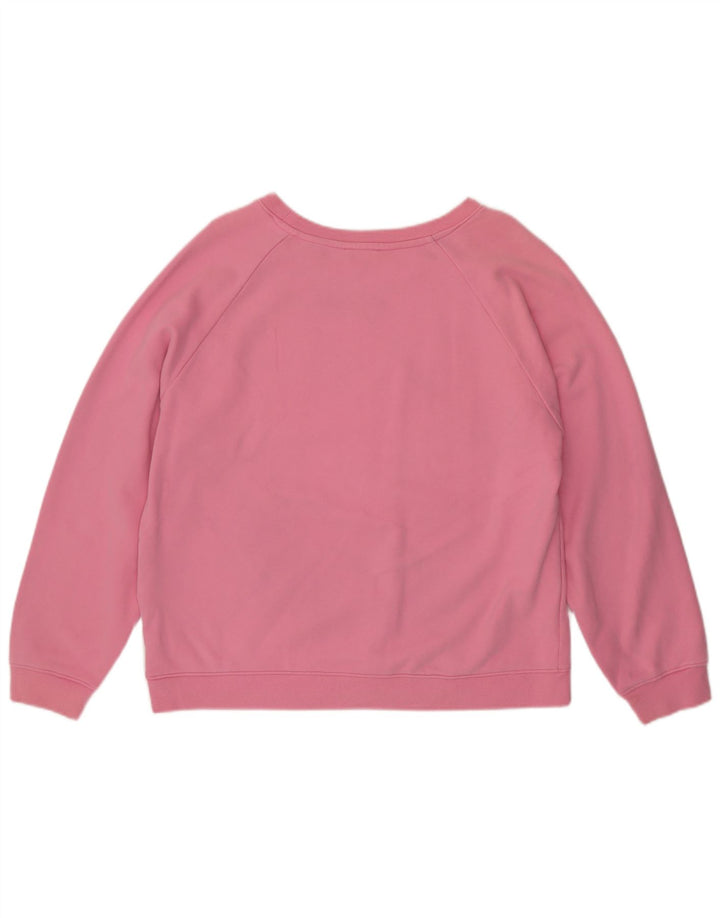 Levi's Womens Grafisk Oversized Sweatshirt Jumper UK 16 Large Pink Bomuld