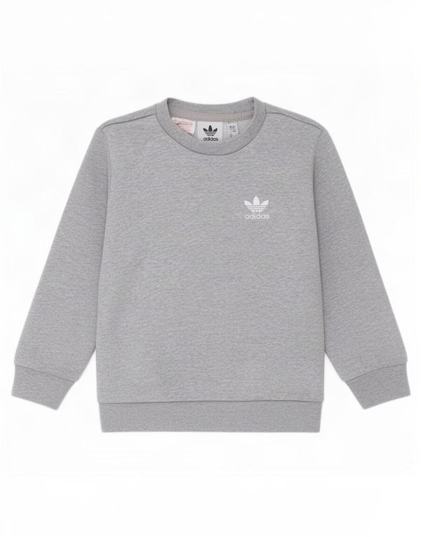 Adidas Boys Sweatshirt Jumper 2-3 år Grå Bomuld
