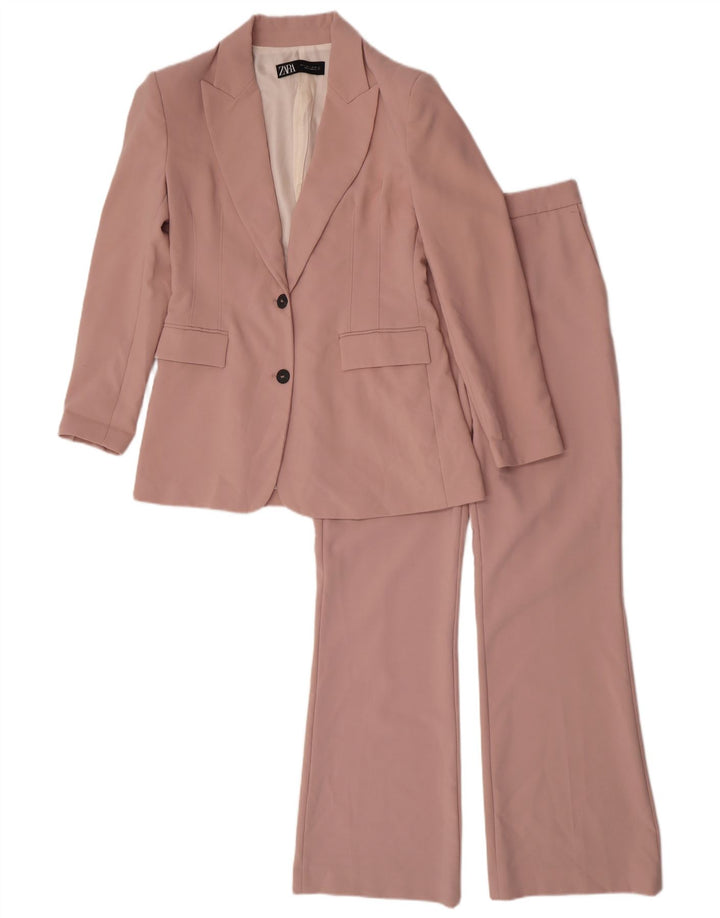 Zara Damedragt med 2 knapper, 2 dele UK 16 Large W32 L31 Pink Polyester