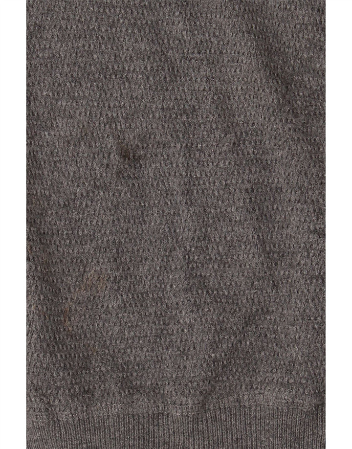 Massimo Dutti Herre Cardigan Sweater med fuld lynlås XL Grå