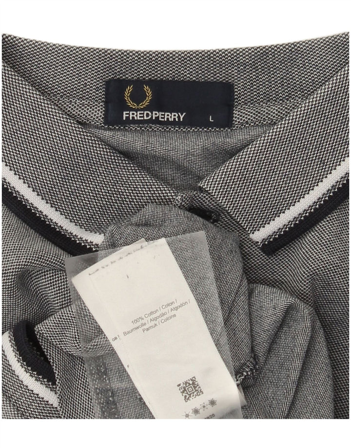 Fred Perry Herre poloshirt Stor grå bomuld