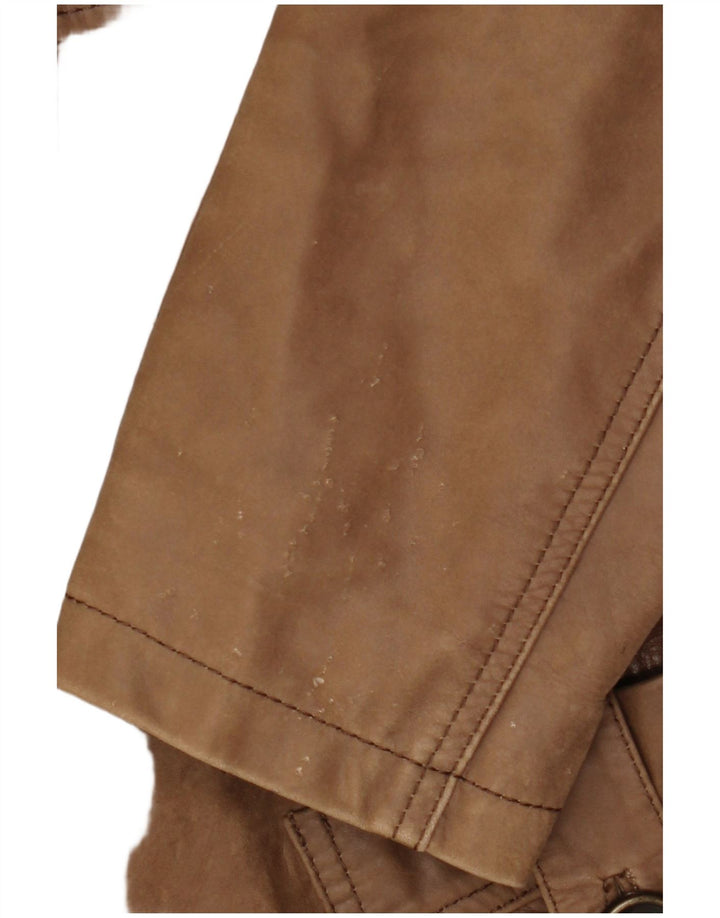 HEINE Læderfrakke til kvinder IT 38 XS Brunt læder