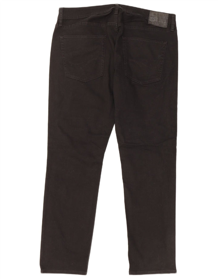 JACK & JONES Herre Tim Slim Jeans W36 L32 Sort Bomuld