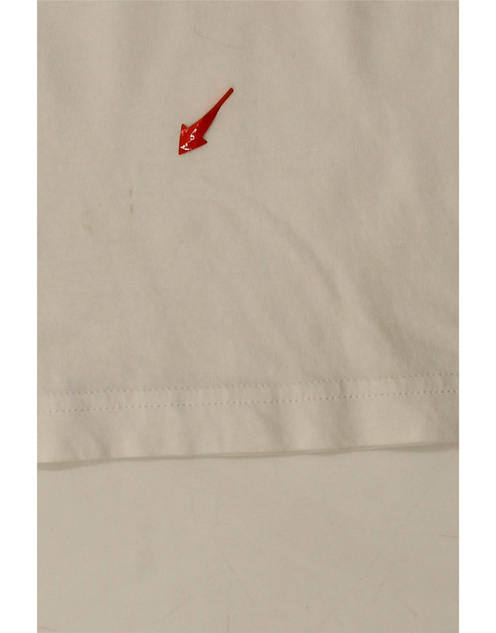 ADIDAS Boys T-Shirt Top 13-14 Years White Cotton