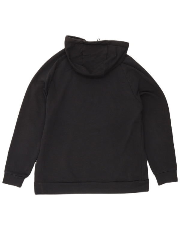 Nike Herre Dri Fit Standard Hoodie Jumper Large Sort Bomuld