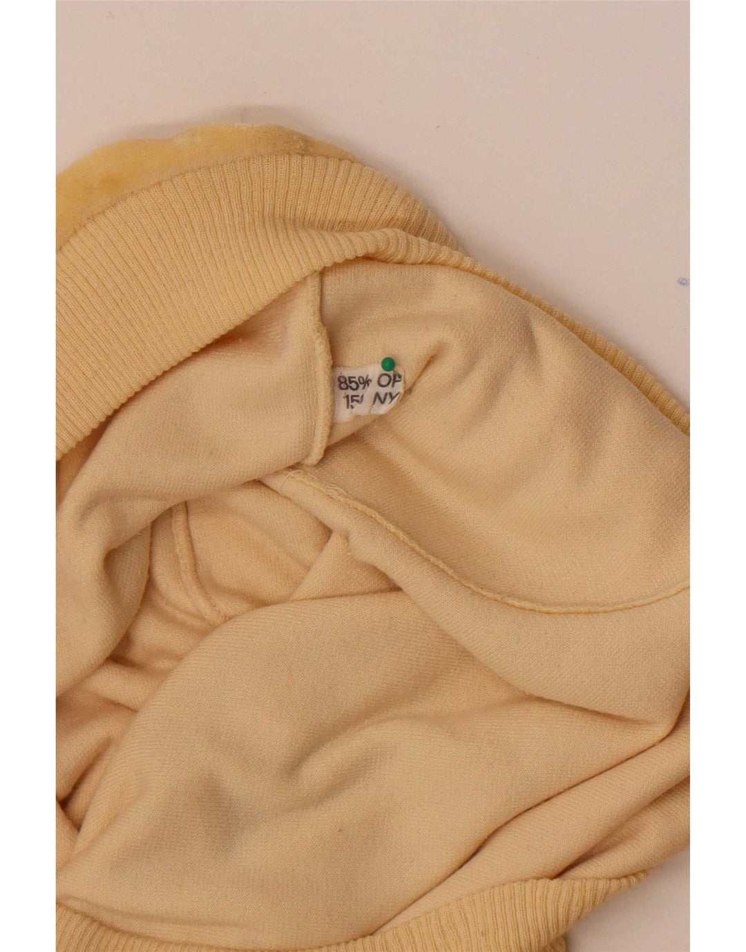 Vintage Dame Velour Sweatshirt Jumper IT 50 XL Gul