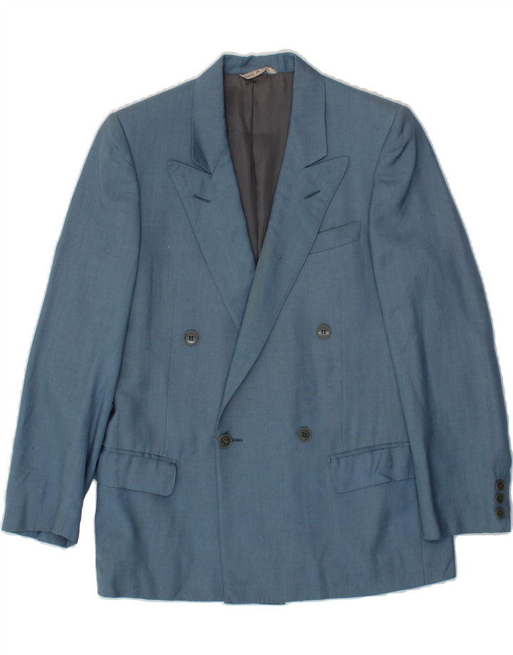 MABRO Mens Double Breasted Blazer Jacket IT 44 XS Blue Vintage Mabro and Second-Hand Mabro from Messina Hembry 