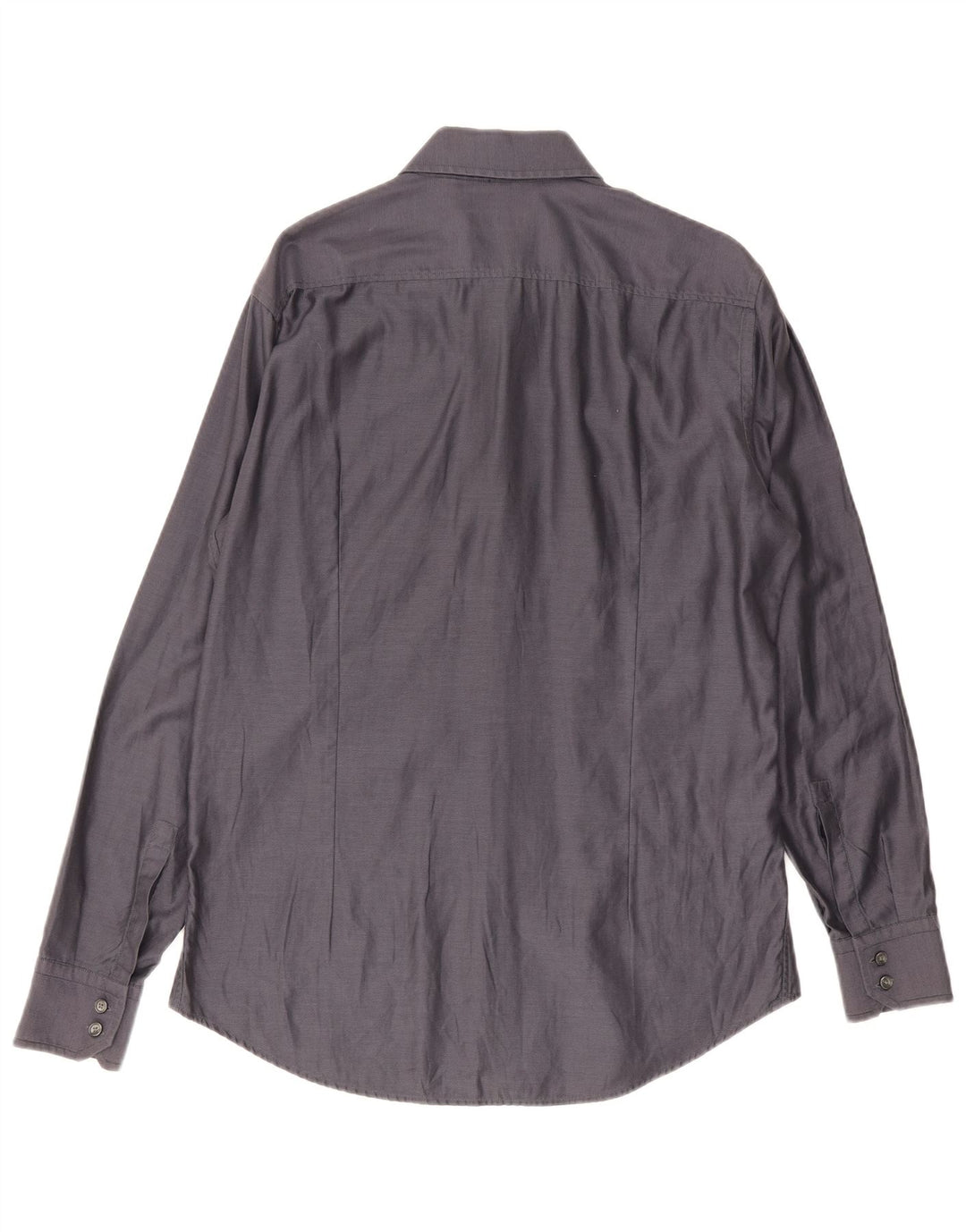 Hugo Boss Herre Slim Fit Skjorte Størrelse 41/42 Stor Grå Bomuld