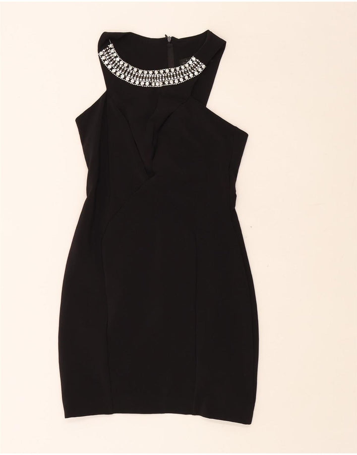 ZARA Womens Sleeveless Bodycon Dress UK 12 Medium Black