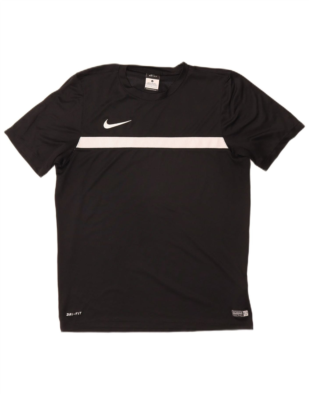 NIKE Herre Dri Fit T-Shirt Top Stor sort polyester