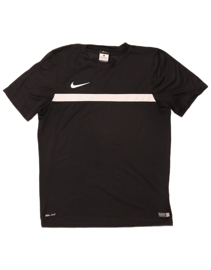 NIKE Herre Dri Fit T-Shirt Top Stor sort polyester