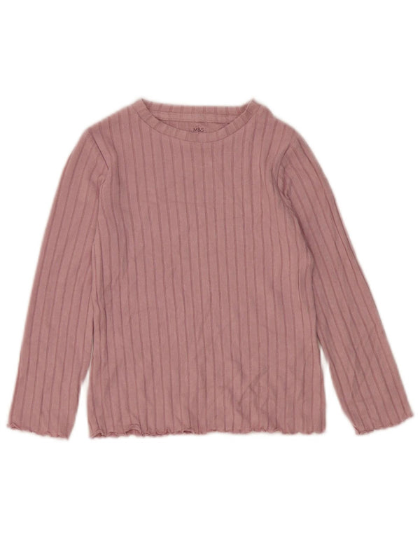 Marks & Spencer Girls 2-delt sæt 5-6 år Pink Viscose