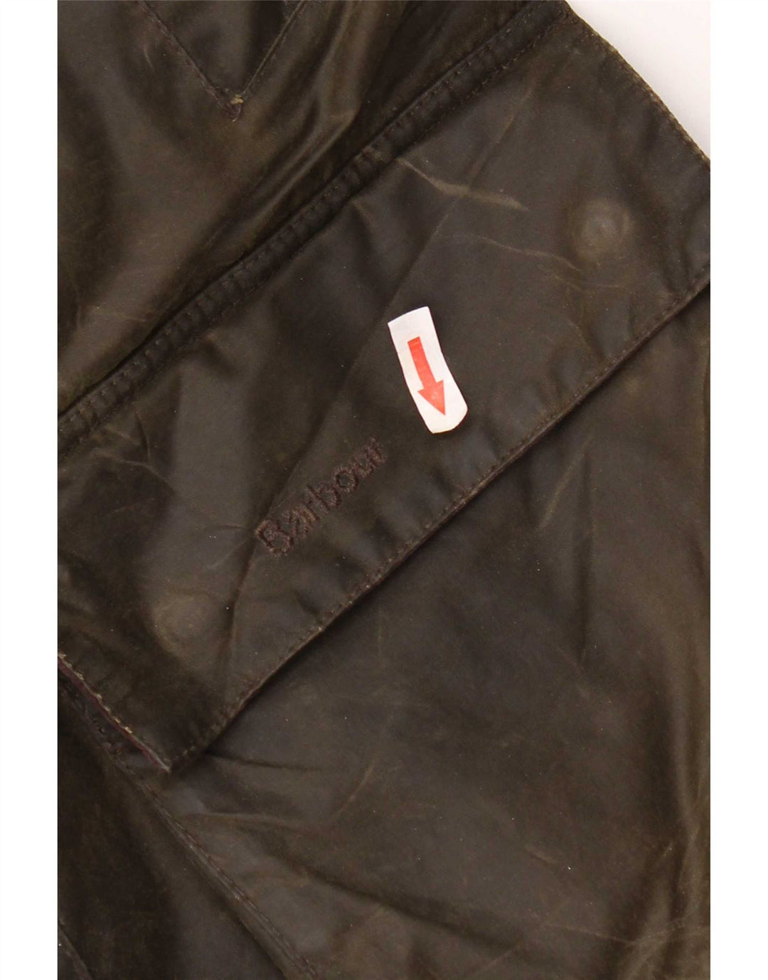 Barbour Herre vokset bomuldsjakke UK 38 Medium Khaki Bomuld
