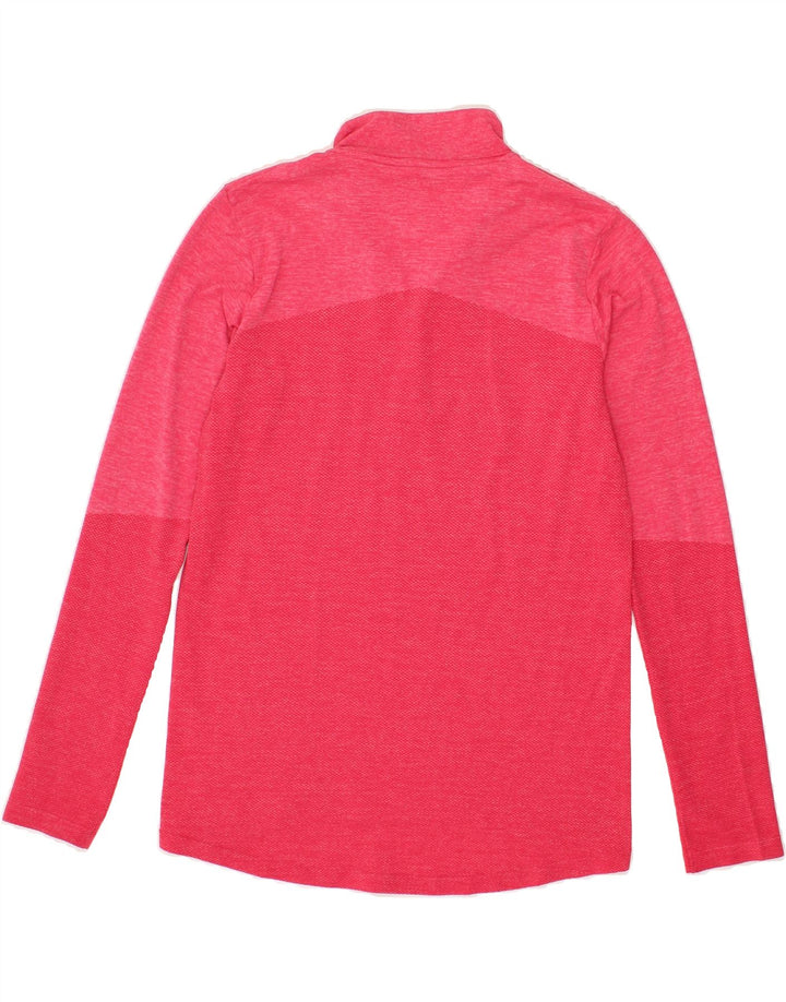 PUMA Womens Zip Neck Pullover Tracksuit Top UK 16 Large Pink Vintage Puma and Second-Hand Puma from Messina Hembry 