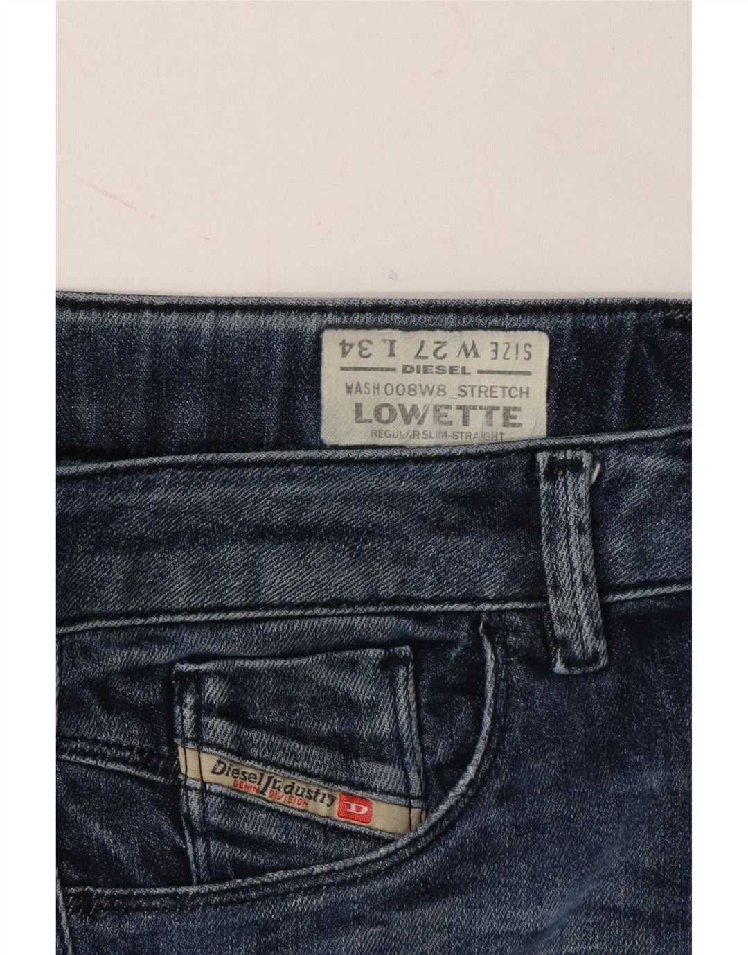 DIESEL Womens Lowette Regular Slim Slim Jeans W27 L28 Blue Cotton Vintage Diesel and Second-Hand Diesel from Messina Hembry 
