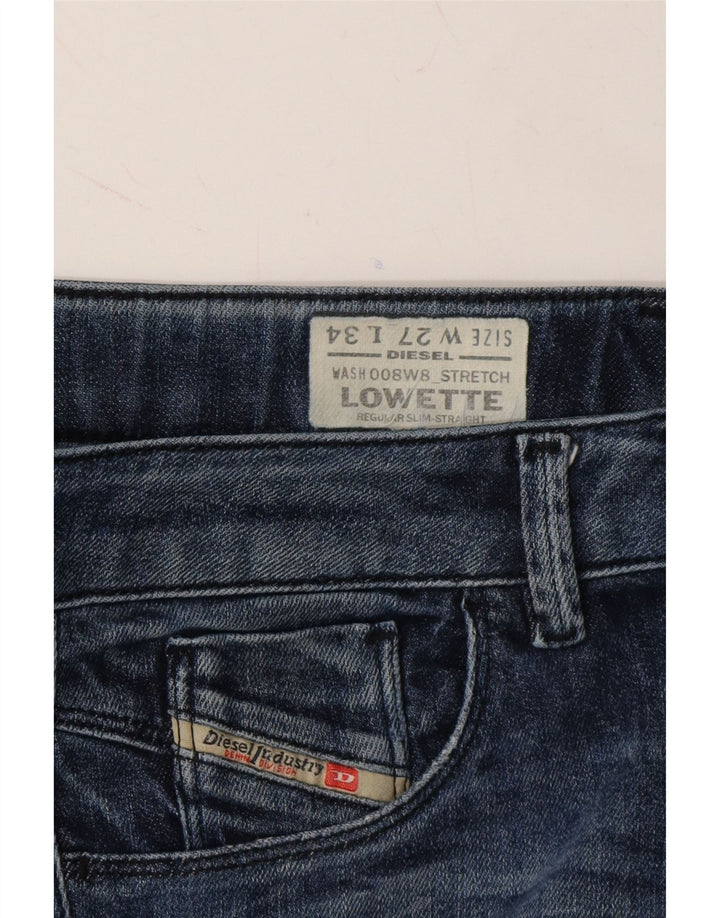 DIESEL Womens Lowette Regular Slim Slim Jeans W27 L28 Blue Cotton Vintage Diesel and Second-Hand Diesel from Messina Hembry 