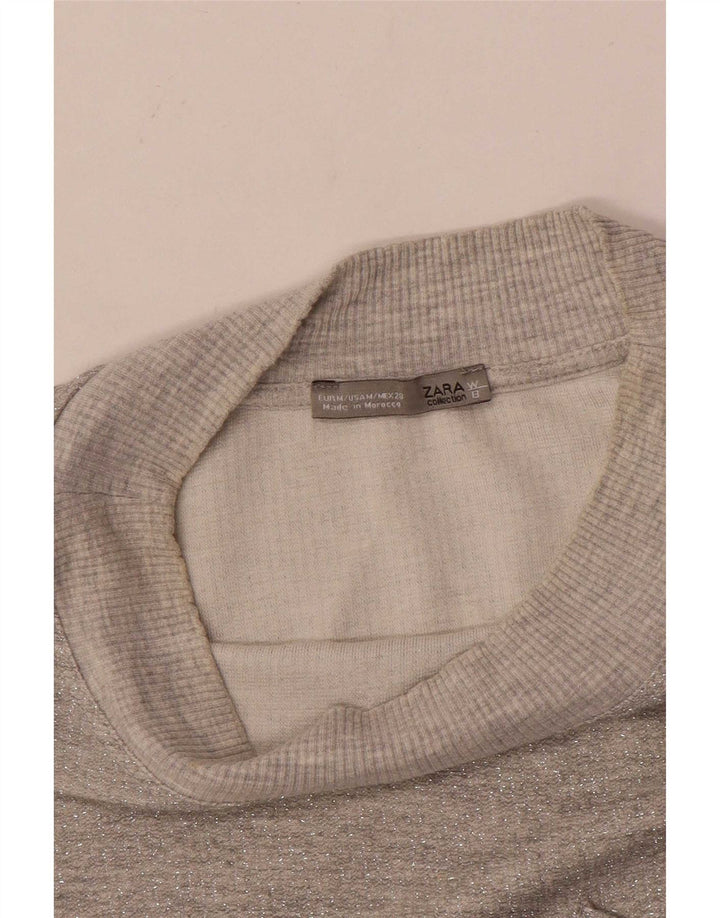 Zara T-shirtkjole til kvinder UK 14 Medium Grå