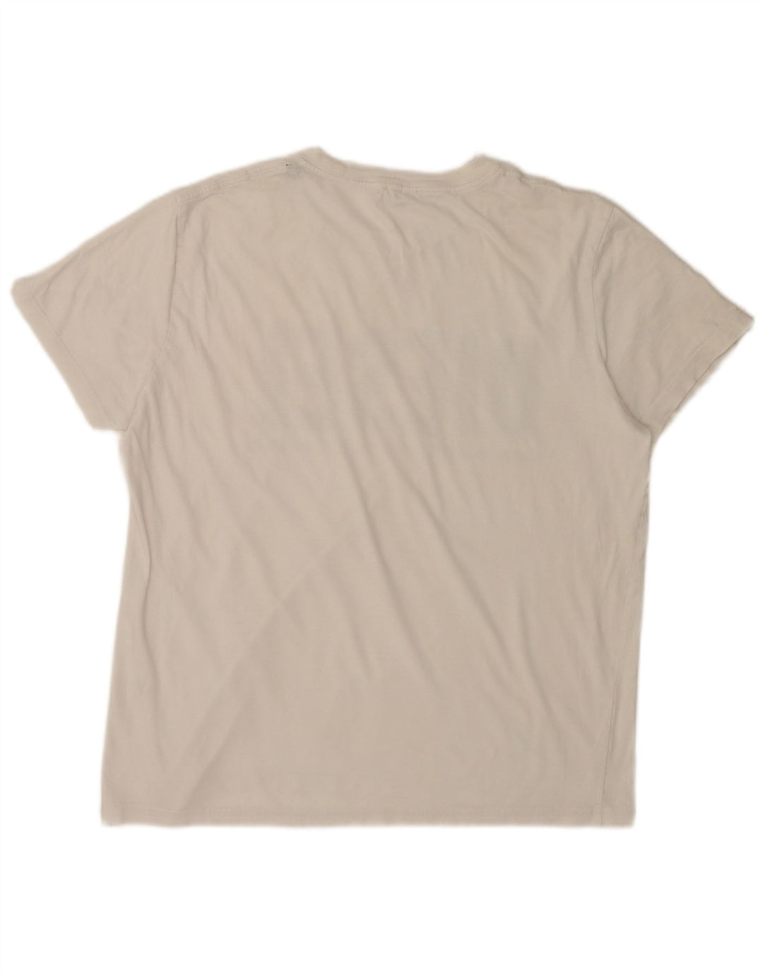 Diesel Herre Grafisk T-Shirt Top Stor Off White