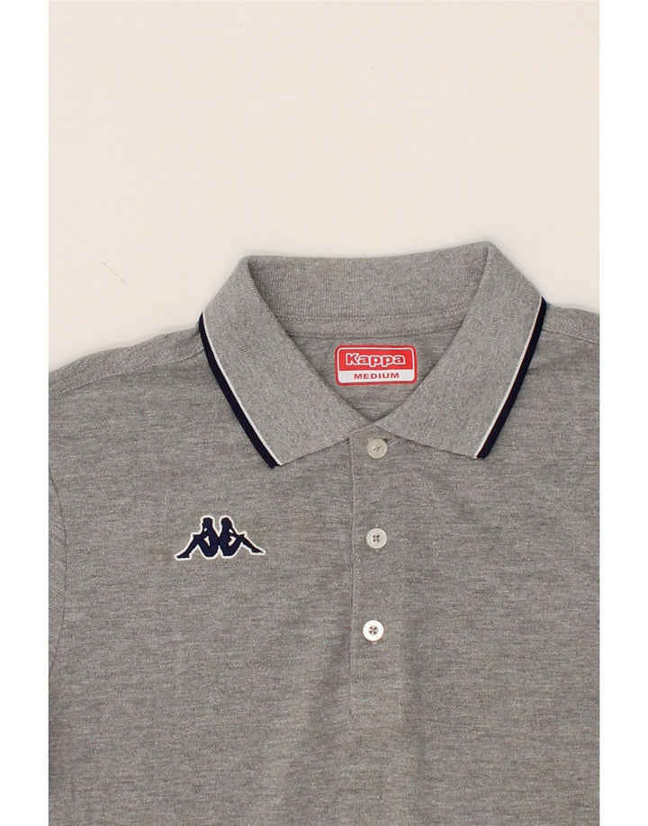 KAPPA Mens Polo Shirt Medium Grey Cotton Vintage Kappa and Second-Hand Kappa from Messina Hembry 
