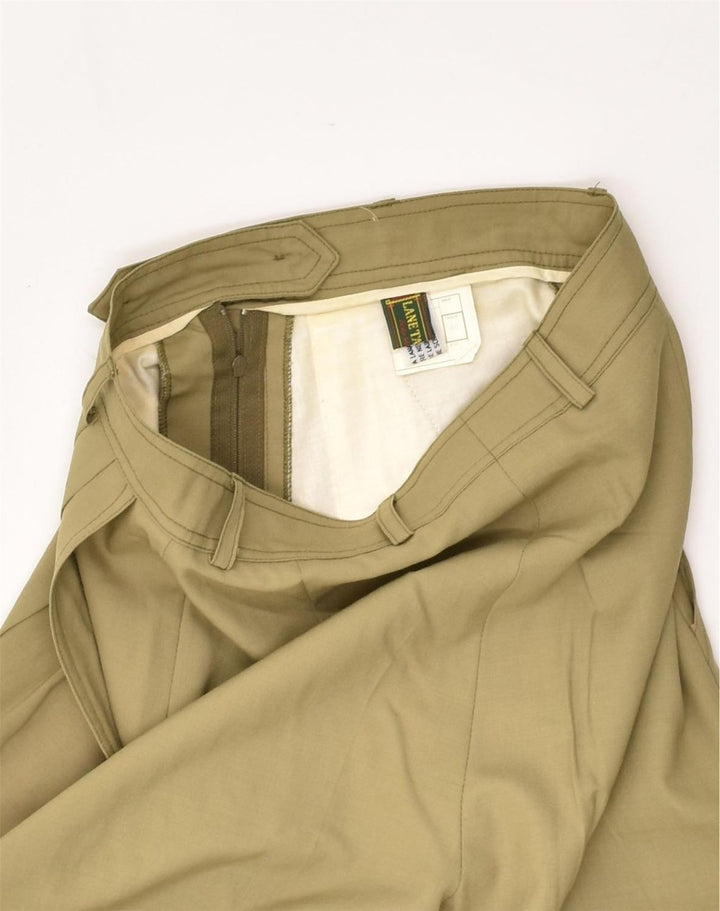 VINTAGE Womens Chino Shorts IT 40 Small W24 Khaki Virgin Wool | Vintage Vintage | Thrift | Second-Hand Vintage | Used Clothing | Messina Hembry 