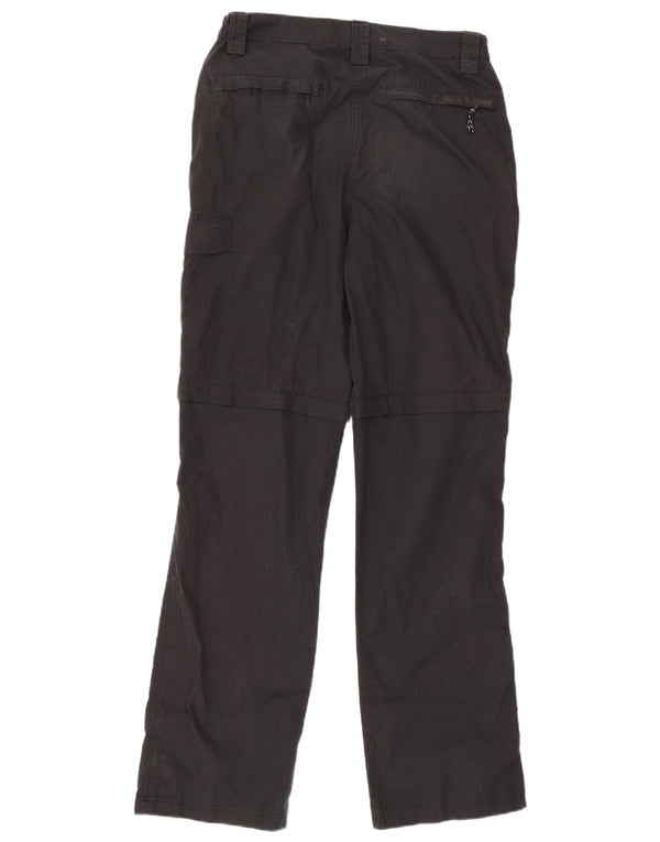 Mountain Warehouse Womens Straight Cargo Trousers UK 8 Small W28 L30 Black