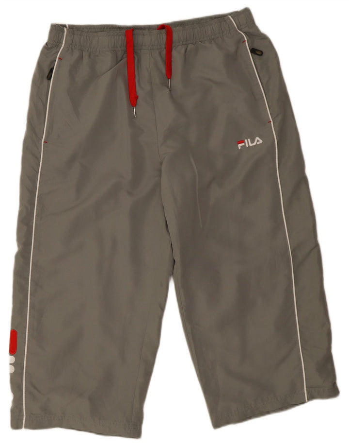 Fila Herre Grafisk Capri træningsdragt Bukser XL Grå Polyester