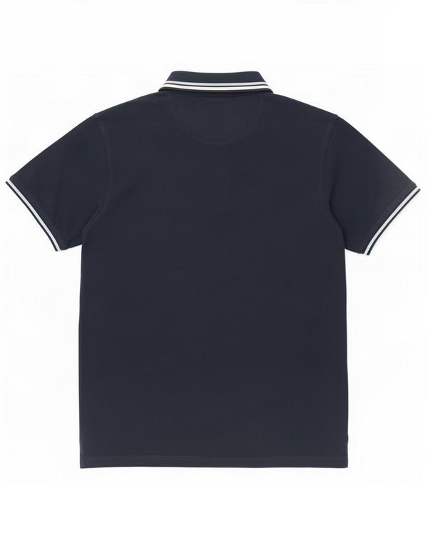 Pierre Cardin Herre Regular Fit Polo Shirt 2XL Navyblå stribet bomuld