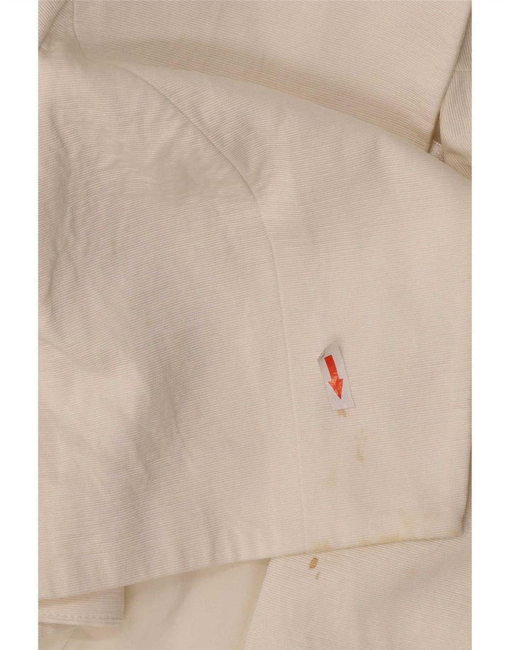 Coast Womens 3/4-ærmet åben Bolero-jakke UK 12 Medium White Viscose