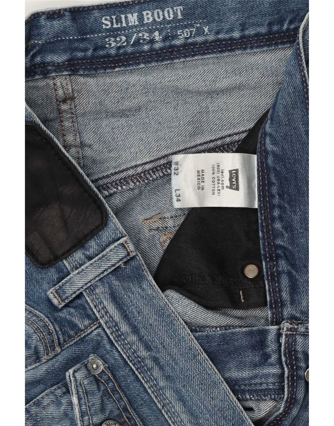 Levi's Dame Slim Bootcut Jeans W32 L31 Blå Bomuld