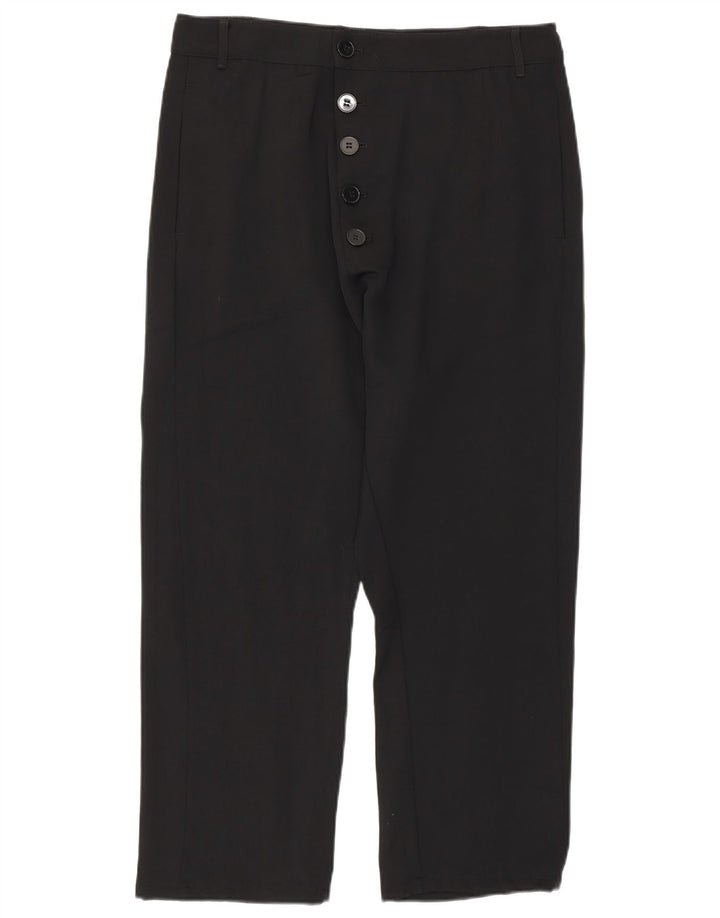 ZARA Lige Capri Bukser Medium W28 L23 Sort Lyocell