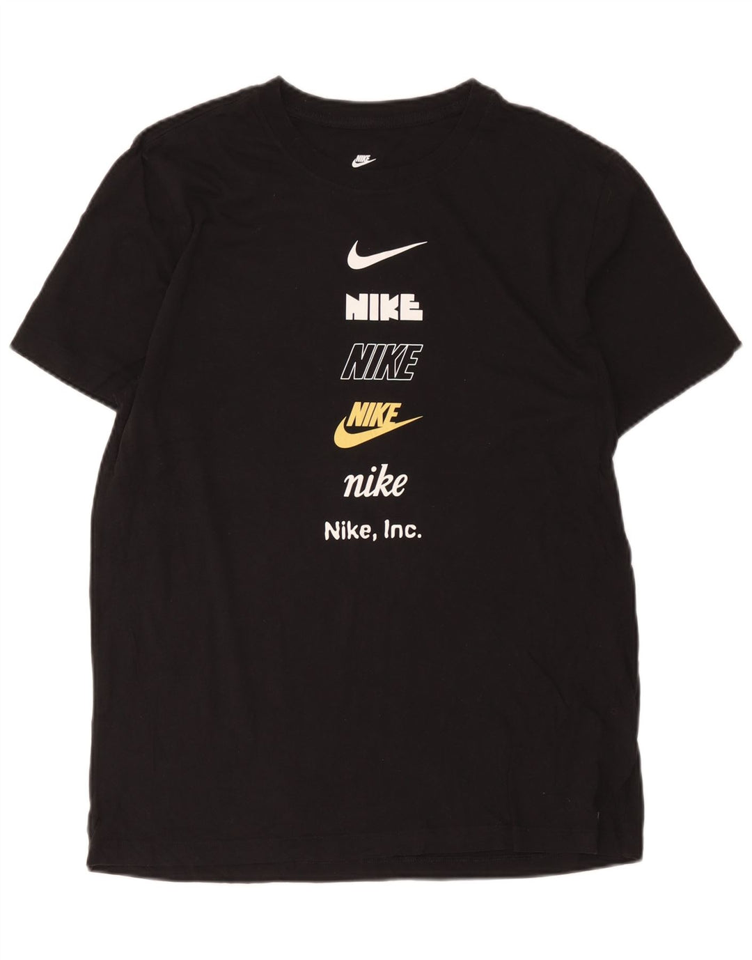 Nike grafisk T-shirt top til mænd, stor sort bomuld