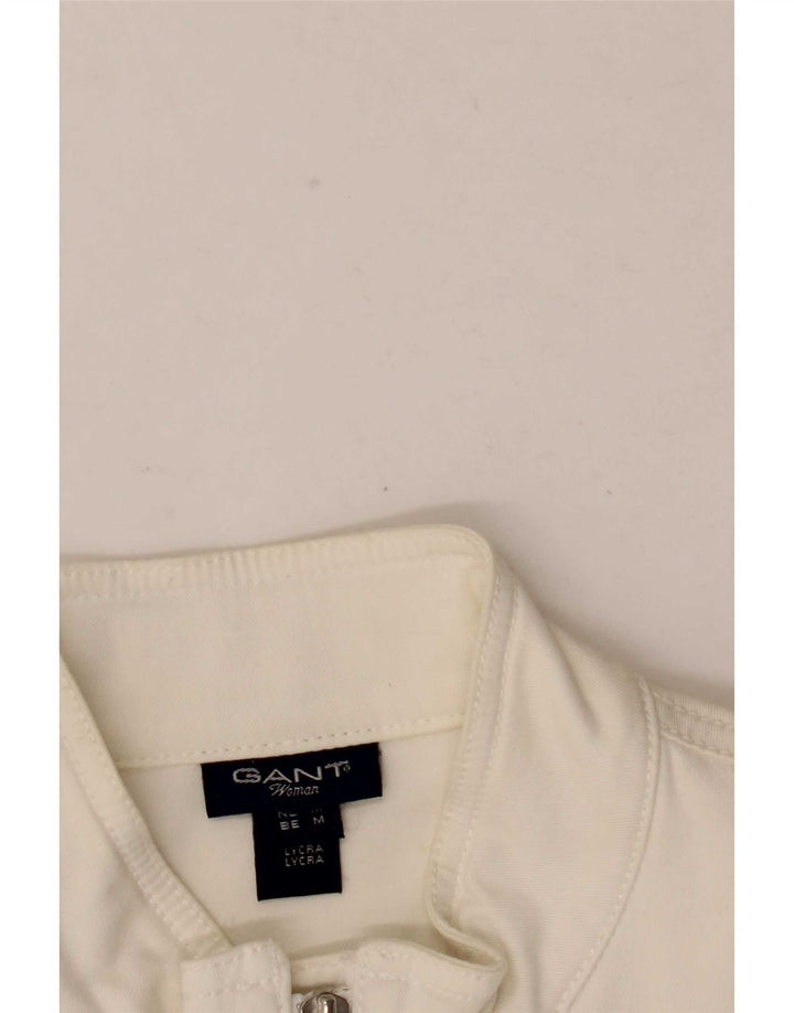 Gant Bomberjakke til kvinder UK 12 Medium White Bomuld