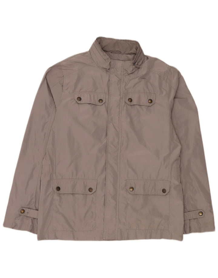 CARRERA Herre Regular Fit Hooded Utility Jacket UK 40 Large Grå Polyester