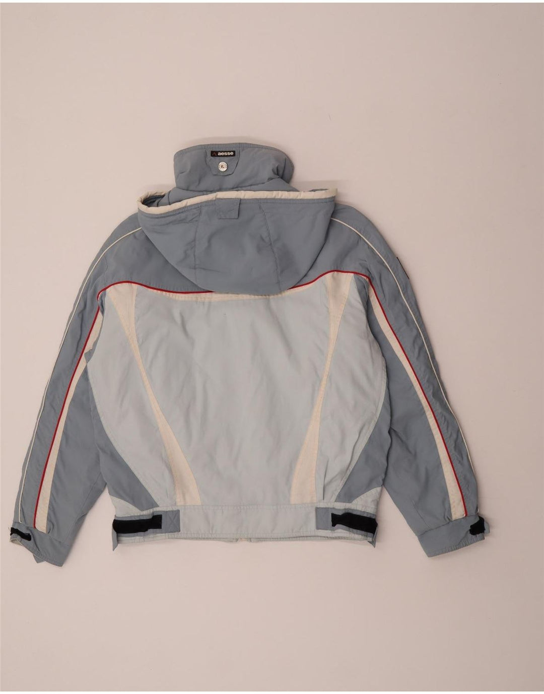 Aesse Dame Hætte Skijakke IT 48 XL Blå Colourblock Polyester