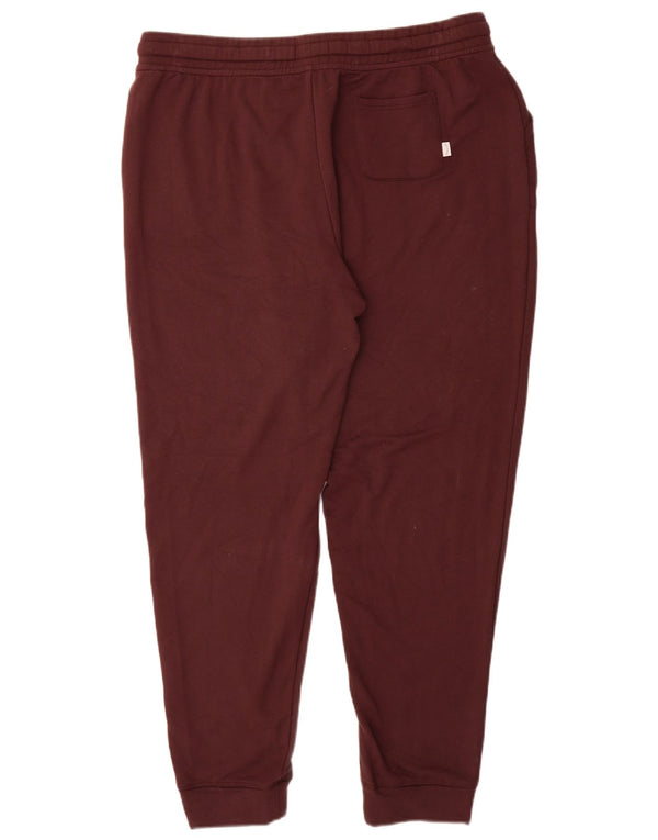 Fat Face Dame træningsdragt Bukser Joggers UK 16 Large Burgundy Viscose