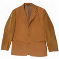 Zara Herre 3-knaps Corduroy Blazer Jacket EU 50 Medium Beige Colourblock