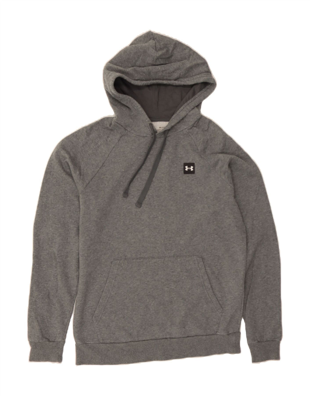 UNDER ARMOUR Mens Cold Gear Hoodie Jumper Small Grey Cotton Vintage Under Armour and Second-Hand Under Armour from Messina Hembry 