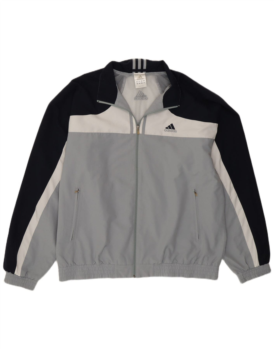 Adidas Træningsdragt til mænd Topjakke UK 46/48 XL Grå Colourblock Polyester