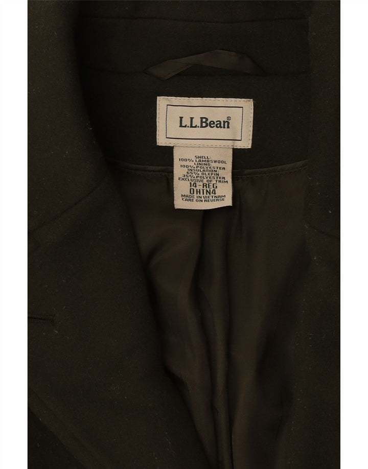 L.L.Bean Dameoverfrakke US 14 XL Khaki Lammeuld
