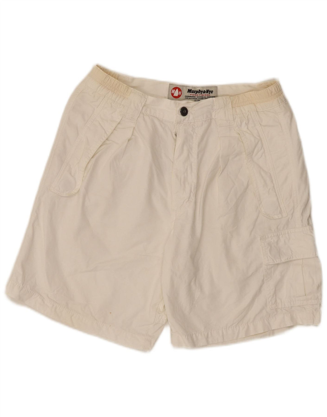 Murphy & Nye Herre Chino Shorts W31 Medium White Bomuld