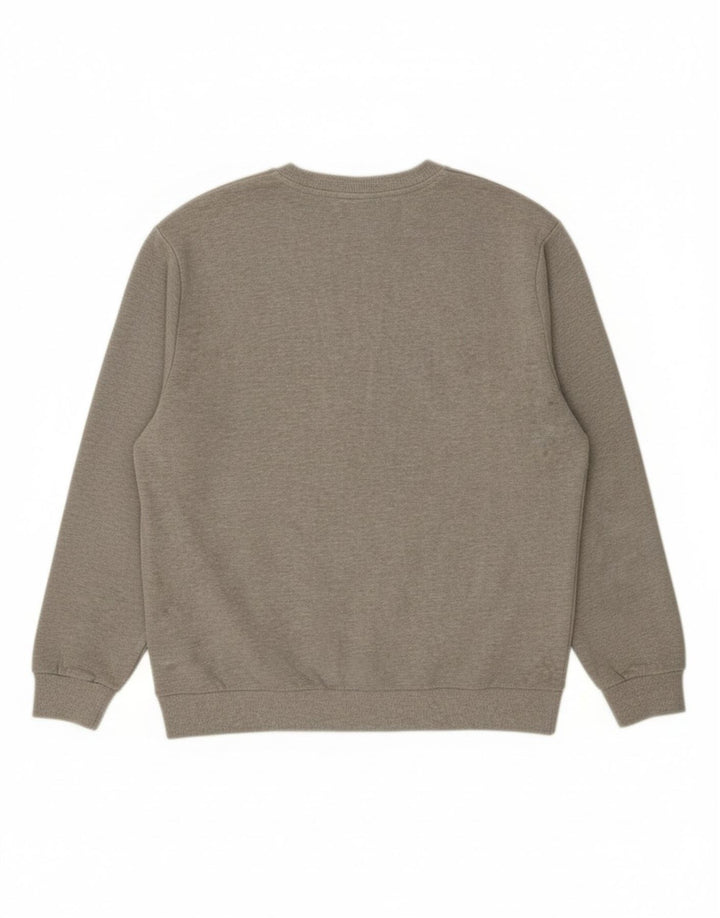FILA Mens Graphic Sweatshirt Jumper Medium Grey Cotton