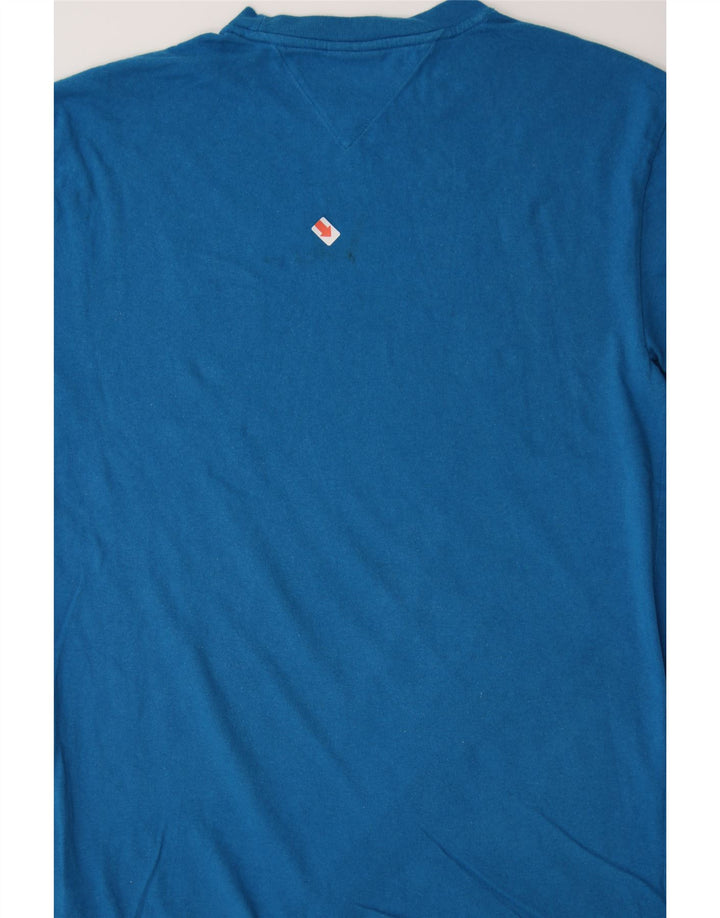 TOMMY HILFIGER Mens T-Shirt Top Small Blue Cotton Vintage Tommy Hilfiger and Second-Hand Tommy Hilfiger from Messina Hembry 