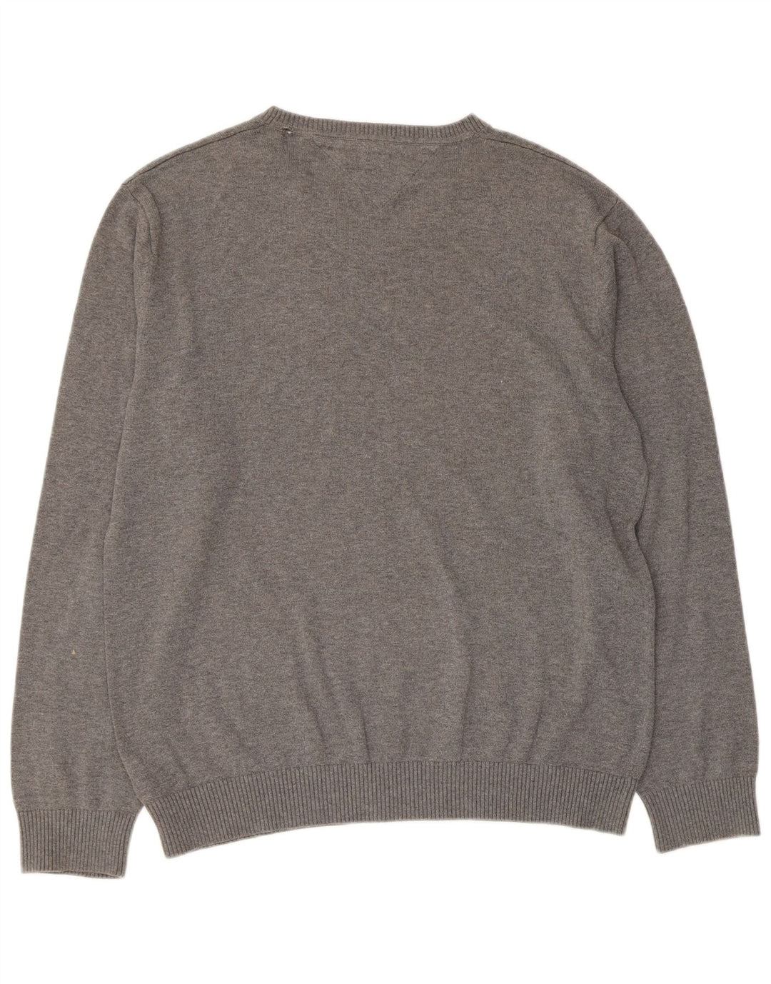 Tommy Hilfiger Herre V-hals sweater Stor Grå Bomuld