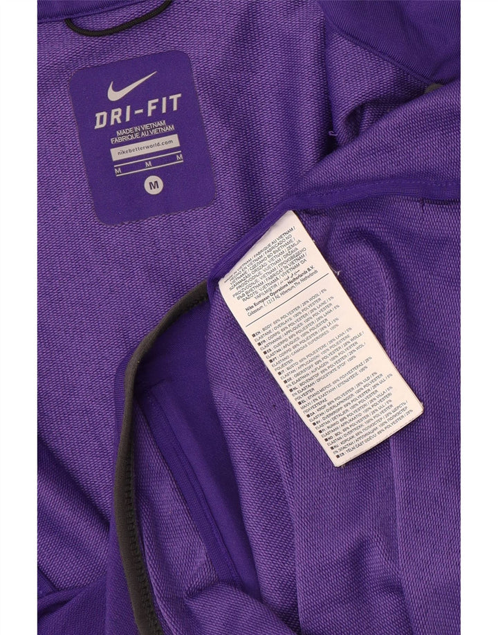 Nike træningsdragt til mænd, topjakke, medium lilla polyester