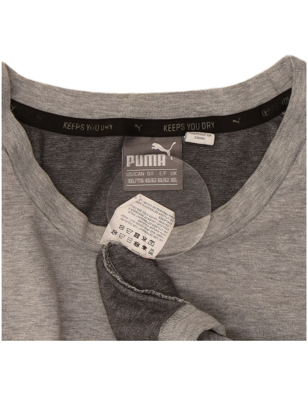 PUMA Herre grafisk T-shirt Top 2XL Grå Bomuld
