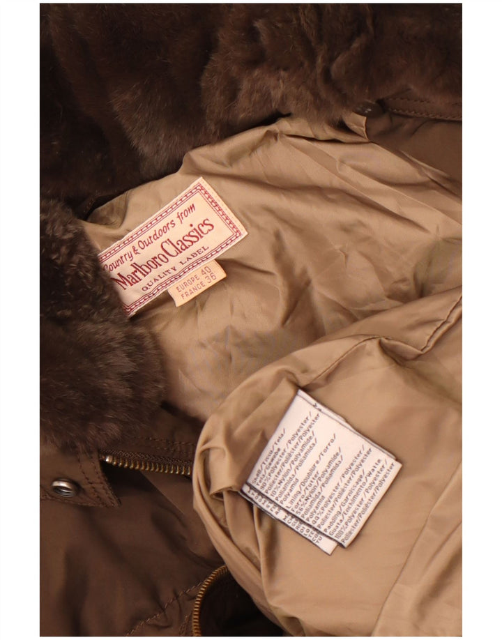 Marlboro Classics Polstret frakke til kvinder EU 40 Medium Brun Polyester