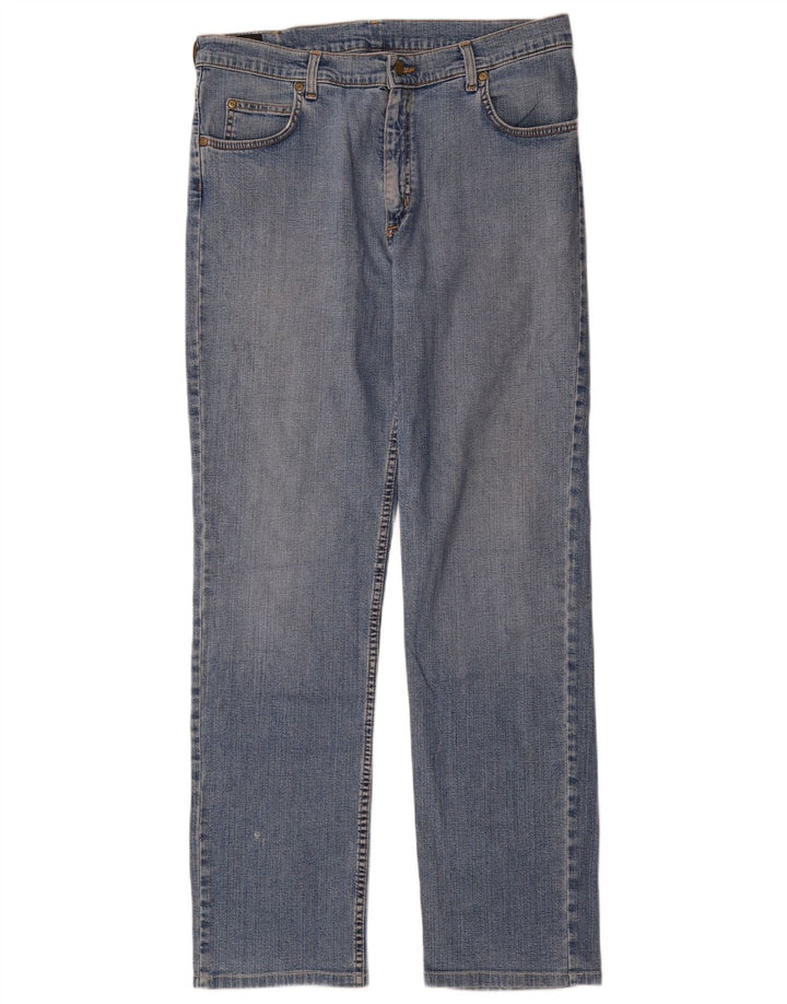 Lee Mens Brooklyn Straight Jeans W36 L36 Blå Bomuld