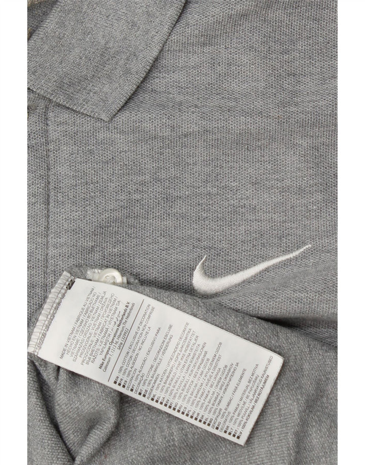 Nike herre poloshirt mellemgrå bomuld
