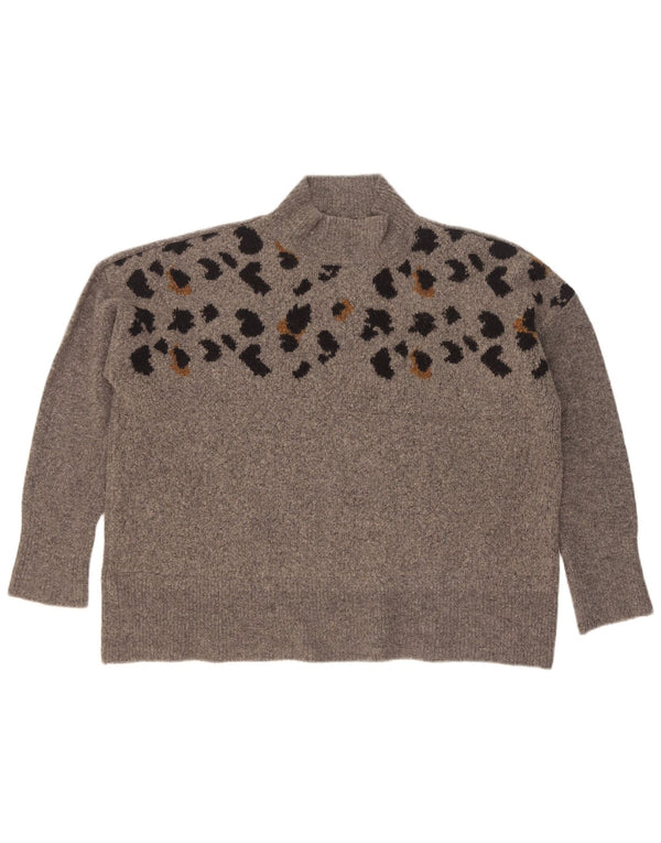 Marks & Spencer Dame Turtle Neck Jumper Sweater UK 18 XL Grå