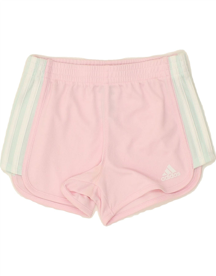 ADIDAS Girls Sport Shorts 6-7 Years Pink Polyester Vintage Adidas and Second-Hand Adidas from Messina Hembry 